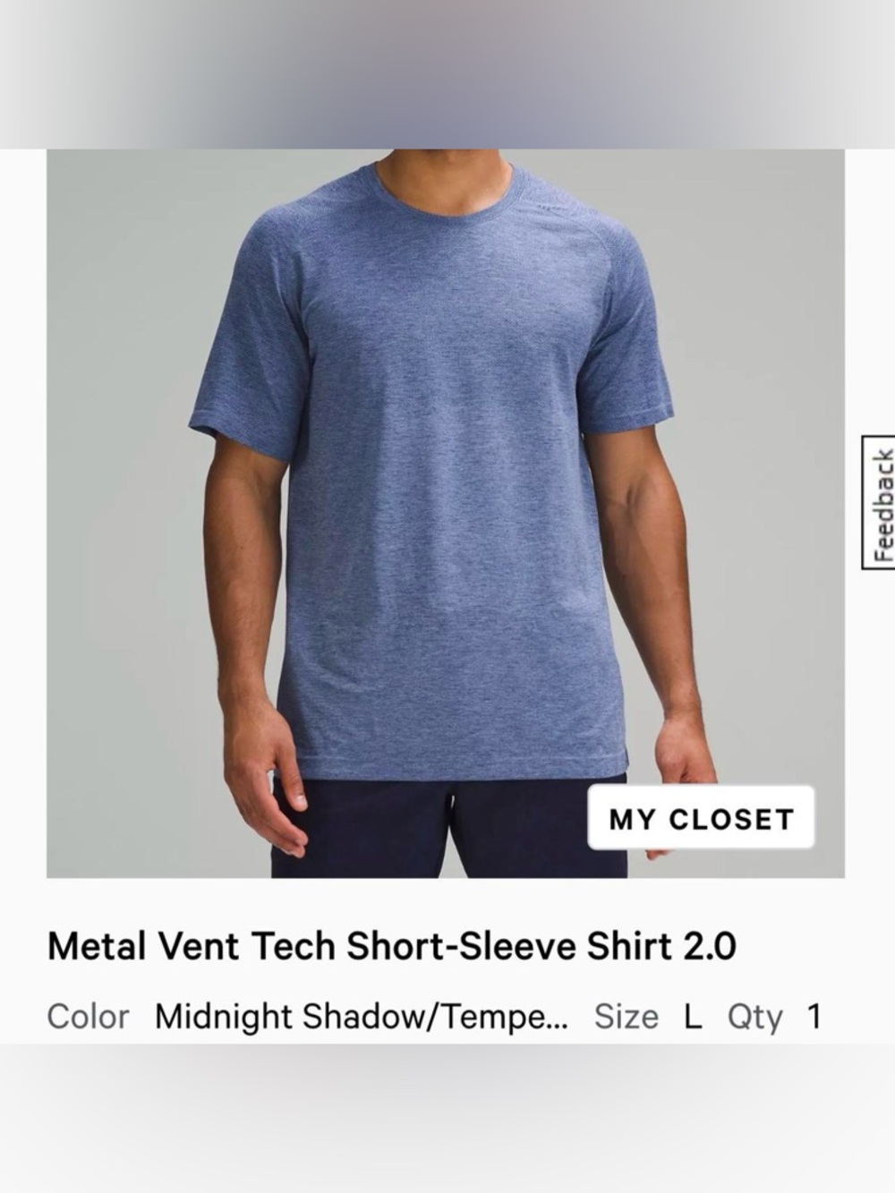Lululemon Men’s Metal Vent Tech Short-Sleeve Shirt 2.0
